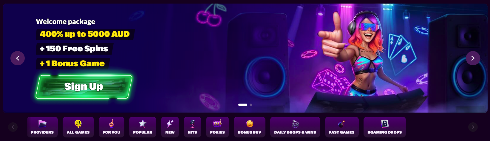 Slotrave Casino - official online casino for Australian players